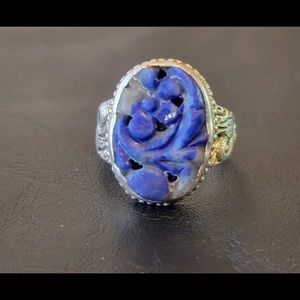 Chinese Lapis 7.5 sterling silver